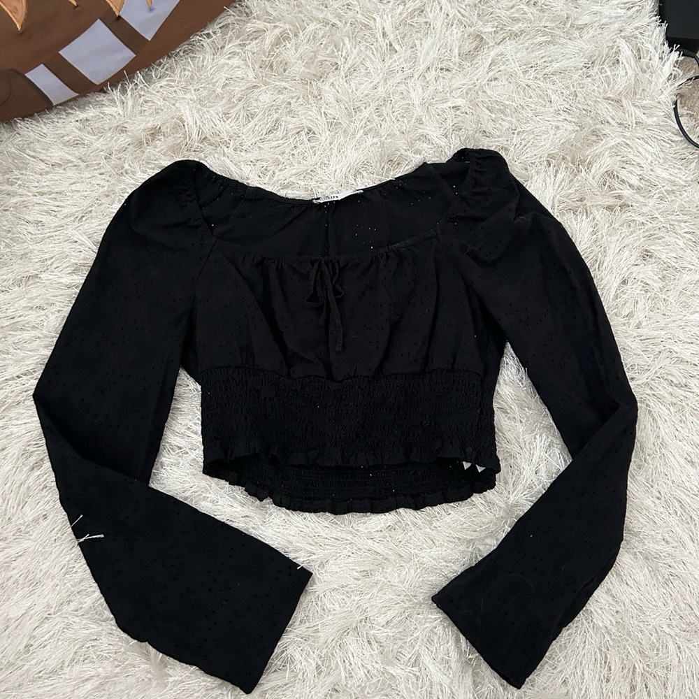 eyelet blouse